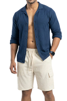 Short Fresco Lino Grueso Cargo Hombre