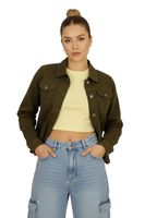 Chaqueta Jeans Mezclilla Colors Mujer