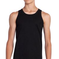 Camiseta Musculosa Juvenil  Algodón Negro Tais