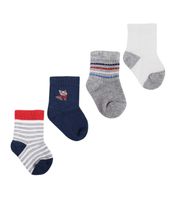 4 Pares Calcetín Bamboo Recién Nacido Perrito Monarch