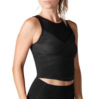 Pleated Bra Tank Negro