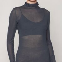 Polera Skin Top Beatle Plomo Lasst