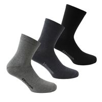 3 Pares Calcetín Algodón Liso Largo 2/4 Perla