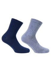 2 Pares Calcetín Bamboo Basic Liso 2/4 Monarch