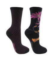 2 Pares Calcetín Bamboo Margarita Monarch