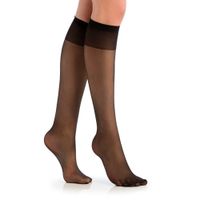 2 Unidades Minimedia Punta Transparente Negro