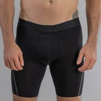 2 Unidades Boxer Largo Sport Liso Negro Happy Boolls
