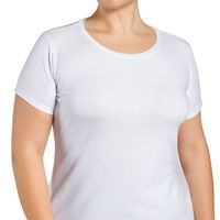 Camiseta Algodón Cuello Polo Manga Corta Blanco Monarch