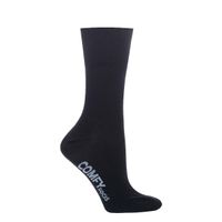Calcetín Comfy Negro Bamboo Liso