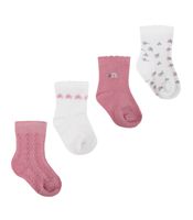 4 Pares Calcetín Bamboo Bebé Flores Monarch