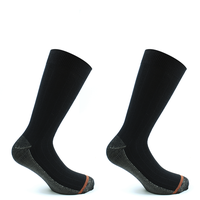 2 Pares Cobre Largo Americano Liso Negro