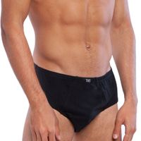 Bi-Pack Slip Clásico Algodón Negro