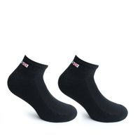 4 Pares Calcetin Algodón Deportivo Largo 0/4 Negro