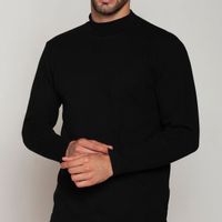 Beatle Algodón Acanalado Hombre Negro Tais