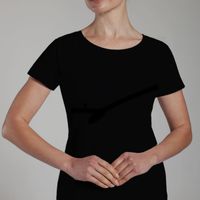 Camiseta Algodón Cuello Polo Manga Corta Negro Monarch