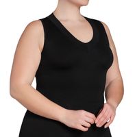 Polera Regata Escote ""V"" Negro