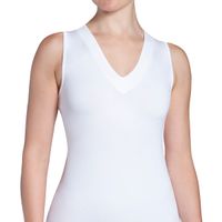 Polera Regata Escote ""V"" Blanco