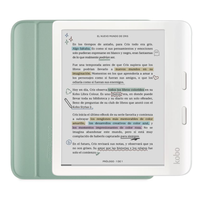 Lector e reader Kobo Libra Colour Blanco con Funda Sleepcover Verde