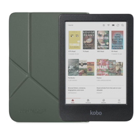 Lector e reader Kobo Clara Colour Negro con Funda SleepCover Verde