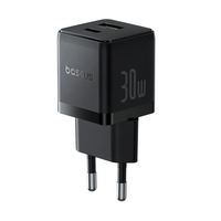 Cargador Rápido Baseus Palm Cluster USB y Tipo C 30W Negro