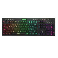 Teclado Gamer Redragon Horus K618W-RGB-SP Full Size WiFi negro