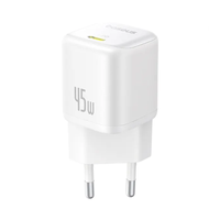 Cargador Rápido Baseus PicoGo GaN6 USB C 45W Blanco