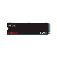 Disco Duro Interno SSD SanDisk Plus 500GB NVMe M.2 2280 PCIe 3.0 x4