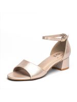 Sandalia Taco  Champan Fiesta Mujer Weide QIU238