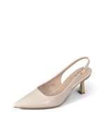 Zapato Taco Alto Talón Abierto Elegante Mujer Weide QIU390