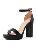 Sandalia Taco Fiesta Negra Mujer Weide YOU189