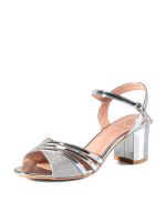 Sandalia Taco Plateado Fiesta QIU257 Weide