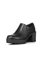 Botin Casual Mujer Negro Eco cuero Formal Weide QBM11