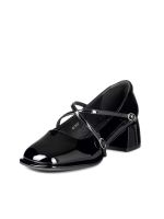 Zapato Mary Jane Negro Charol Elegante Mujer Weide YL65