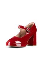 Zapato Mary Jane Tacones Elegante Charol Mujer Weide YL83