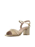 Sandalia Taco Dorado Fiesta Weide QIU257