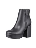 Botin Casual Mujer Eco Cuero Tacon Grueso Clasico Weide DH80