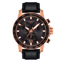 Reloj Tissot Supersport Chrono Negro Oro Rosa