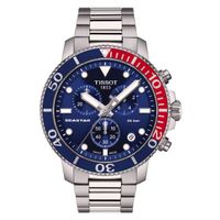 Reloj Tissot Seastar 1000 Quartz Chronograp Acero Azul