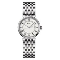 Reloj Mido Dorada Acero Blanco