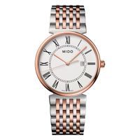 Reloj Mido Dorada Bicolor Blanco