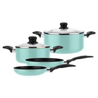 Batería de cocina de aluminio 6 Piezas Menta Gourmet