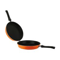 Sartén Dúo Tortilla / Omeletera 24 cm Naranja Gourmet Fantuzzi