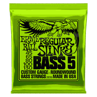 SET DE 5 CUERDAS PARA BAJO ERNIE  BALL REGULAR SLINKY NICKEL 45 - 130