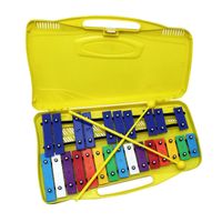 Metalófono 25 Tonos Amarillo Aluminio All25S +  Baqueta adicional