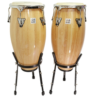Set conga 10 & 11 xH28'' natural + stand
