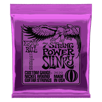 Cuerdas Guitarra Eléctrica de 7 Power Slinky Ernie Ball 11-58 2620