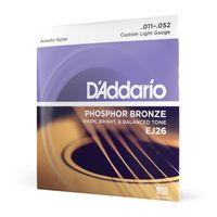 Set de cuerdas Guitarra Fósforo Bronze EJ26 Cst Lite Daddario