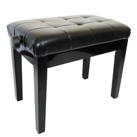 Banca Piso Silla Piano Negro Ajustable Deluxe Taurus TAU-070