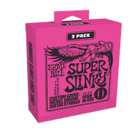 PACK DE 3 SET DE CUERDAS ERNIE BALL SUPER SLINKY NICKEL 9 - 42