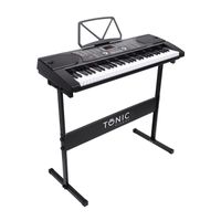 Teclado Musical Piano 61 Notas+Stand Ton-600